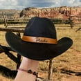 thumbnail image 7 of Gresahom Personalized Boys Cowboy Hats for Kids Ages 2-8, Leather Hatband Black Toddler Cowboy Hat, Western Cowgirl Hat for Girls(Children (52-54cm)), 7 of 7