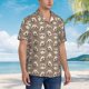 thumbnail image 3 of Balery Raccoon Camisas hawaianas de manga corta para hombre, camisas playeras de corte holgado, camisas de vacaciones con botones,3X-Large, 3 of 7