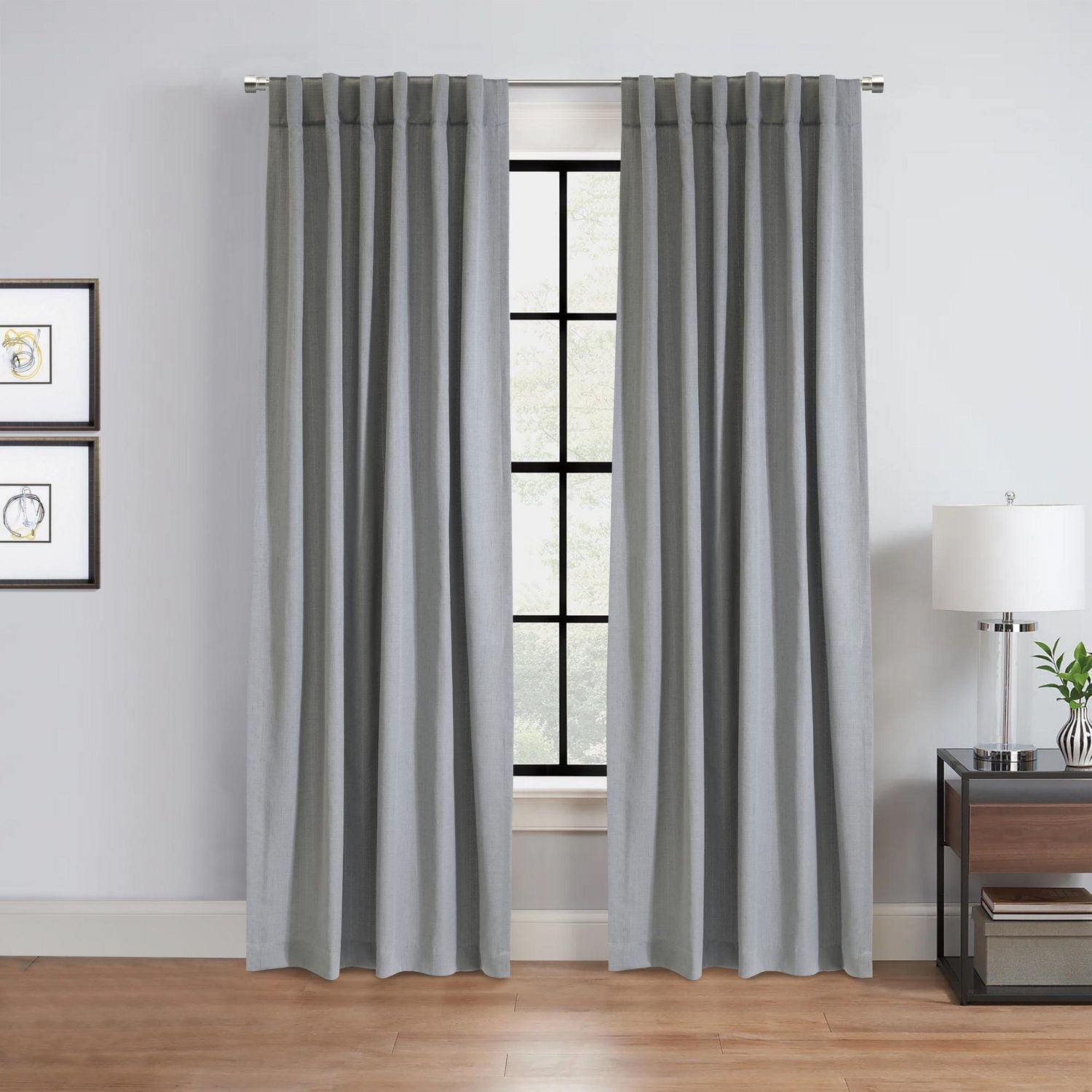 Mitchel Light Filtering Dual Header Indoor Curtain