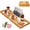 Natural, variant on Artmeer Bamboo Bathtub Tray Caddy, Expandable Bath Table for Tub, Bathroom Organizer with Cup Holder, Book Stand and Extending Sides, Natural