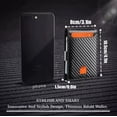 thumbnail image 3 of SYMMEXA Men's wallet RFID anti-theft carbon fiber dollar clip wallet card holder, 3 of 7