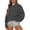 01-Dark Gray, variant on Women's Classic Crewneck Long-Sleeve Sweatshirt, Wide-Shoulder Relaxed Pullover Top, Soft Casual Everyday Wear - Beige - S