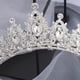 thumbnail image 4 of Corona de novia, corona de boda para mujer, diadema con diamantes de imitación, corona de boda para mujer, compacta y ligera, 4 of 7
