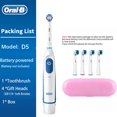 thumbnail image 1 of Oral B Cepillo de dientes eléctrico Rotación Limpieza de dientes Cepillo de dientes para adultos DB4010 Cepillo de dientes eléctrico con 4 cabezales de repuesto adicionales Tan Jianjun unisex, 1 of 2