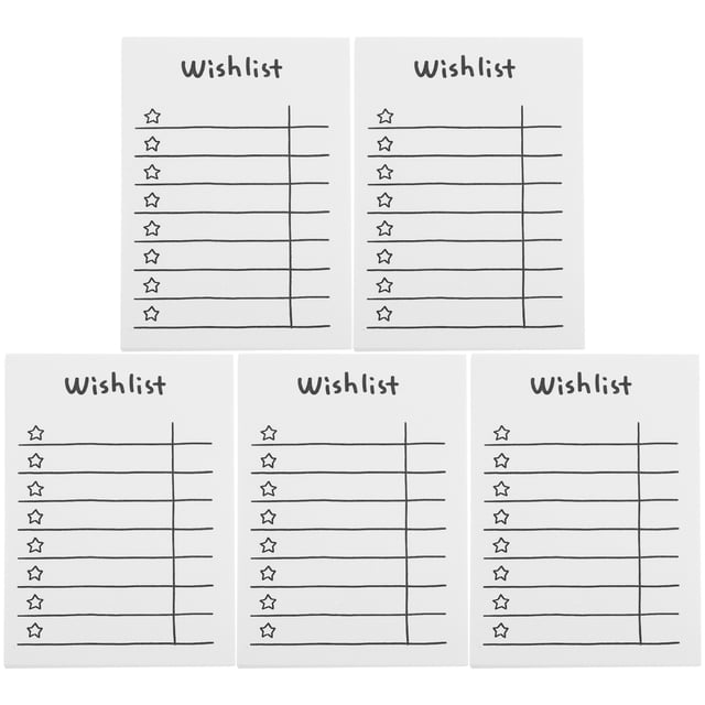 5 Books of Students Note Pad Convenient Message Paper Students Note Paper Thick Memo Pad Note Paper