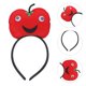 thumbnail image 4 of GOOHOCHY 2 diademas de manzana bonitas, accesorios para el cabello para cosplay de carnaval, broche de pelo de fruta de poliéster suave para accesorios de fotos de fiesta y festividades., 4 of 8