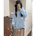thumbnail image 3 of CORIRESHA Women's Star Embroidery Zip Hoodie Long Sleeve Y2K E-Girls Streetwear Cute Sweatshirt with Ears, 3 of 3