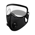 thumbnail image 4 of amagogo Cycling Face Mask Mesh Mask Detachable Universal Full Face Cover with Eye Shield Black, 4 of 10