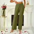 thumbnail image 4 of Women's Casual Straight Leg Pants With Side Pockets For Everyday Comfort And StyleFashion Clothing, 4 of 7