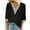 Black, variant on tklpehg Long Sleeve Shirts for Women V-Neck Crochet Lace Trim Going Out Tops Fall Clothes Solid Color Comfortable Leisure Womens Clothes Blouses Pullover Black M