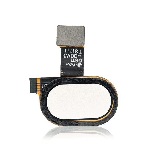 Replacement Home Button With Flex Cable Compatible For Motorola Moto E4 (XT1768 / 2017) / E4 Plus (XT1774 / 2017) (White)