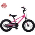 thumbnail image 3 of RoyalBaby EZ Kids Bike Easy Learn Balancing to Biking 18 Inch Balance & Pedal Bicycle Instant Assembly for Boys Girls Ages 5-9 Years Pink, 3 of 9