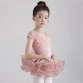 thumbnail image 6 of Usaibhir Girls Leotard Sparkly Camisole Ballet Tutu Dress Short Sleeve Dance Outfit Gymnastics Costume Dancewear Stage Performance 6-13T, 6 of 8