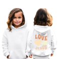thumbnail image 2 of LUOGENLI Hoodies for Girls 14-16 Preppy Girls Casual Long Sleeve Hoodies Cute Oversized Pocket Sweatshirt Tops Preppy Hoodies for Girls 10-12 Girls Hoodies Size 6T White 3-4 Years, 2 of 9