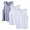thumbnail image 3 of Kelon 3 Pack Tank Tops for Women V Neck Cute Trendy Going Out Tops Blouses Business Casual Outfits, 5XL, 3 of 3
