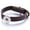 Dark Brown, variant on Snap Jewelry Crimson Red Leather Bracelet with Adjustable Buckle and 18MM Snap Holder, 9 Inch