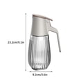 thumbnail image 4 of Dispensador Aceite de Oliva Automático, Contenedor de Condimentos Impermeable, Botella Sin Derrame, tapa de seguridad, Mango Antideslizante, para Cocina, Acero Inoxidable, para Bares, Restaurantes,, 4 of 8