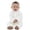 White, variant on GiLiling Toddler Baby Boys Girls Fleece Rompers Cute Bear Ears Hooded Plush Jumpsuits Keep Warm Fall Winter Outfits (Light blue, 9-12 Months)
