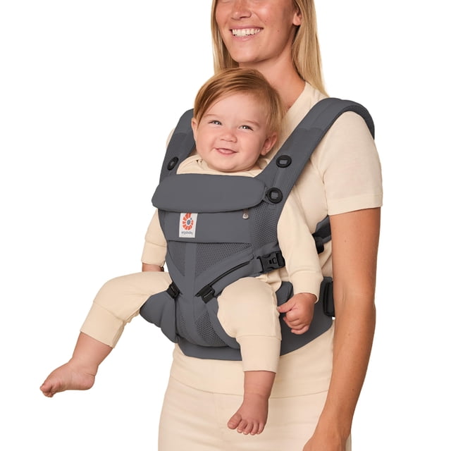 Portabebé Ergobaby Omni Classic de 4 posiciones, gris carbón