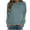 Light Blue, variant on VANLOFE Women's Solid Color Long Sleeve Sweatshirt Crewneck Sweatshirt for Women Women's Soft Warm Green Sweatshirt L