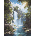 thumbnail image 1 of Qisvanset Starry Night Cat Art Canvas 15.75x11.81 Inches, 1 of 8