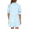 thumbnail image 4 of POINTERTECK Robe d'Été pour Femmes / Robes d'Été pour Femmes / Robes d'Été Blanches Robes d'Été de Grande Taille Robes de Plage pour Femmes Robes d'Été Décontractées pour Femmes 2021 Wrap V Cou Imprimé R, 4 of 7