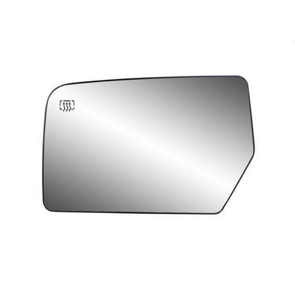 33211 - Fit System Driver Side Heated Mirror Glass w/ backing plate, Ford Expedition, Lincoln Navigator 07-11, 5 5/ 8" x 8 9/ 16" x 9 5/ 8" (w/ o Blind Spot)