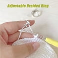 thumbnail image 4 of Knitting Tools Knitting Rings 2Pc,2Pc Knitted Rings,Adjustable Knitting Loop Crochet Loop Knitting Accessories Knitting Ring 2Pc, 4 of 9