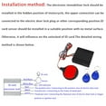 thumbnail image 6 of Anti Theft Motorcycle Hidden Lock System with Engine Cut Off Immobilizer IC Card Alarm Induction Anti-Steal Lock, 6 of 6
