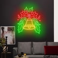 thumbnail image 2 of Craftnamesign Jingle Bell Neon Sign, Christmas Bell Sign Wall Art, Jingle Bell Christmas LED Light, 2 of 5
