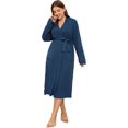thumbnail image 2 of LAICAIW Waffle Knit Robes for Women Soft Unisex Lightweight Spa Bathrobe Absorbent Quick Dry Shower Robe for Men, 2 of 5