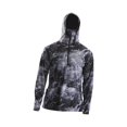 thumbnail image 4 of jinwen Men's Sun Protection Hoodie Shirt Thin Rash Guard for Outdoor Camping Riding 2XL, 4 of 9