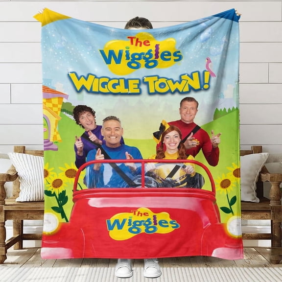 the wiggles Anti Pilling Flannel Blanket Gifts for Fans Lover Girls Boys Women Present Hoodie Him Bed 60"x80"