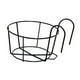 thumbnail image 5 of Soporte para maceta Cola cesta estante para valla contenedor barandilla maceteros arte del hierro colgante Negro 15cm, 5 of 8