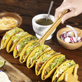 thumbnail image 4 of Bamboo Taco Tray with Holds 8, Taco Shell Holder Allows for Multi-Use Food Tray Charcuterie Tray, 4 of 5