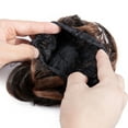 thumbnail image 3 of LELINTA Synthetic Hair Scrunchies Bridal Hair Bun Updo Scrunchy Synthetic Hair Pieces Extension for Women, 3 of 7