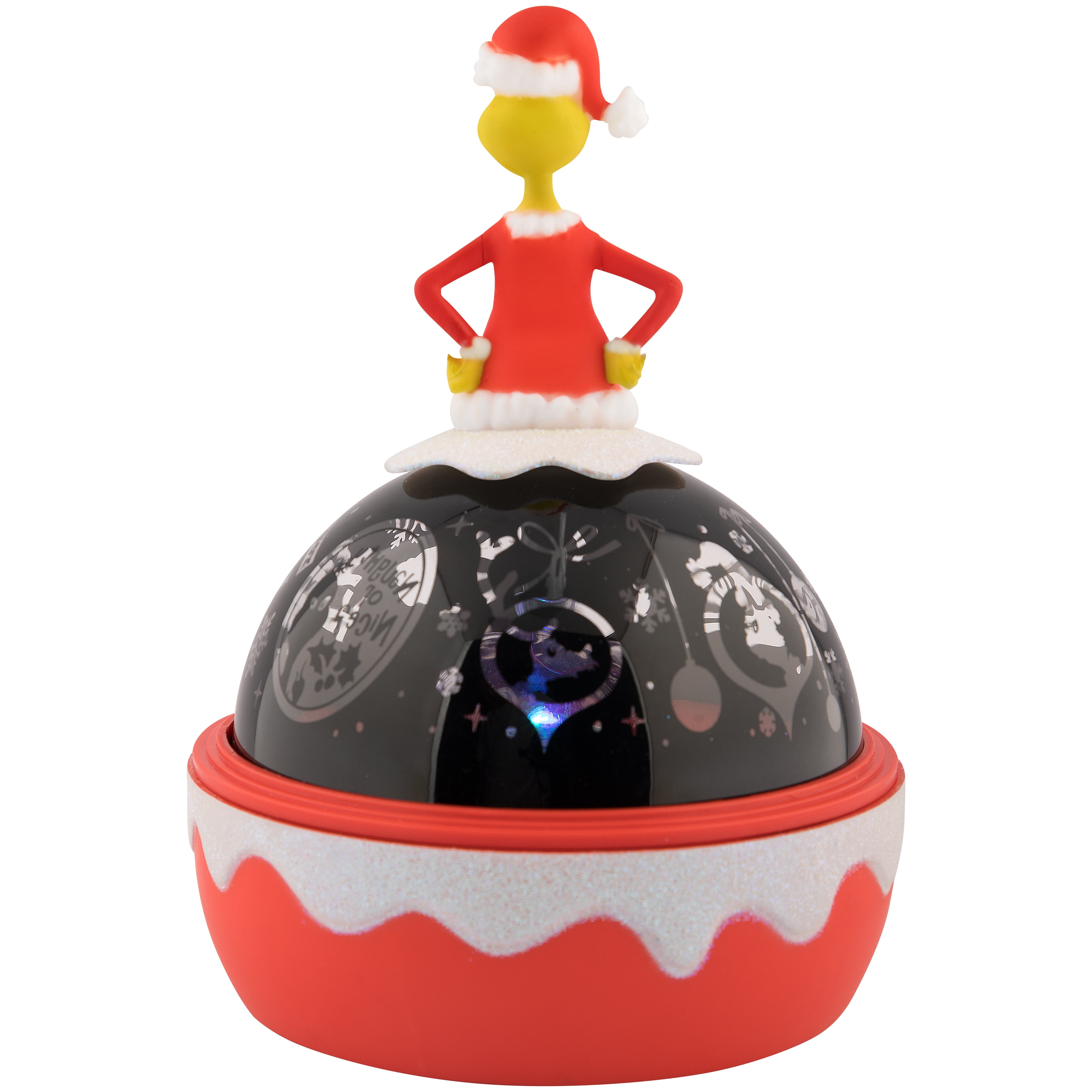 Christmas Tabletop Shadow Lights Projector Lights Holiday Decor with Grinch Topper by Dr. Seuss