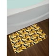 thumbnail image 2 of Abstract Bath Mat, Cubes and Blocks Form Abstract Style Geometric Digital Graphic Art Pattern, Non-Slip Plush Mat Bathroom Kitchen Laundry Room Decor, 29.5 X 17.5 Inches, Black Yellow Brown, Ambesonne, 2 of 2