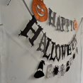 thumbnail image 1 of Banderín de Feliz Halloween - Banderín de banderines Decoraciones de calabazas de brujas para pared Repisa del hogar Pared de la oficina Suministros de fiesta de miedo, 1 of 5