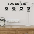 thumbnail image 6 of ONDOG Power Strip Surge Protector - 6 Outlets and 6 Feet Extension Cord, 1680 Joules, ETL Listed, White, 6 of 7