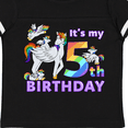 thumbnail image 4 of Inktastic It's My 5th Birthday Unicorn Boys or Girls Toddler T-Shirt, 4 of 5