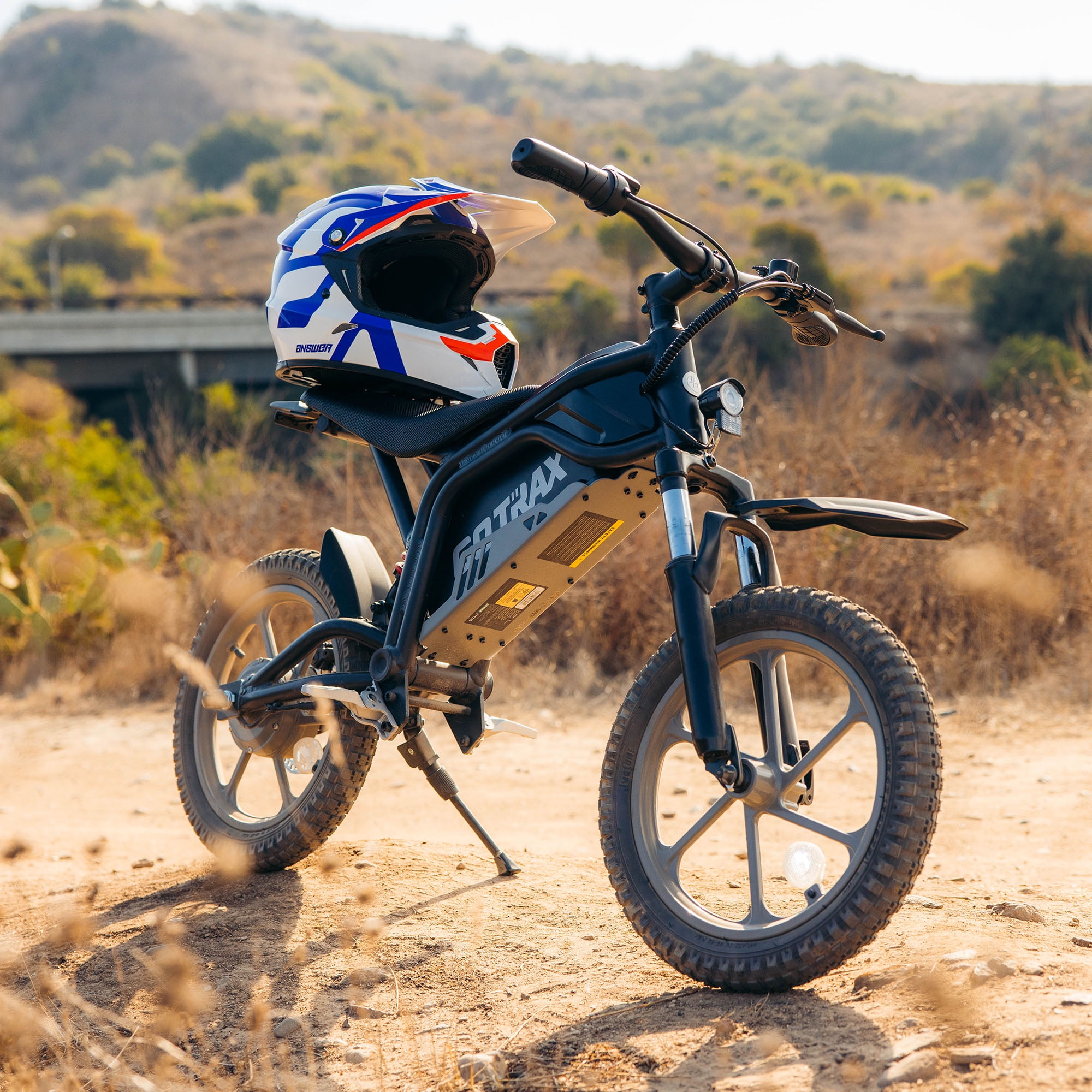 GOTRAX Fitz16 Electric Dirt Bike for Kids Ages 8+, 36V Battery,16-Mile Range, 16" Off-Road Tires, Dual Suspension,Red