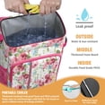 thumbnail image 2 of Travel Cooler Bag - Pioneer Flower Floral Print Pattern Camping Beer Cooler Backpack with Bottle Opener- Waterproof Insulated Picnic Backpacks - Cooler Bag for Beach, 2 of 6