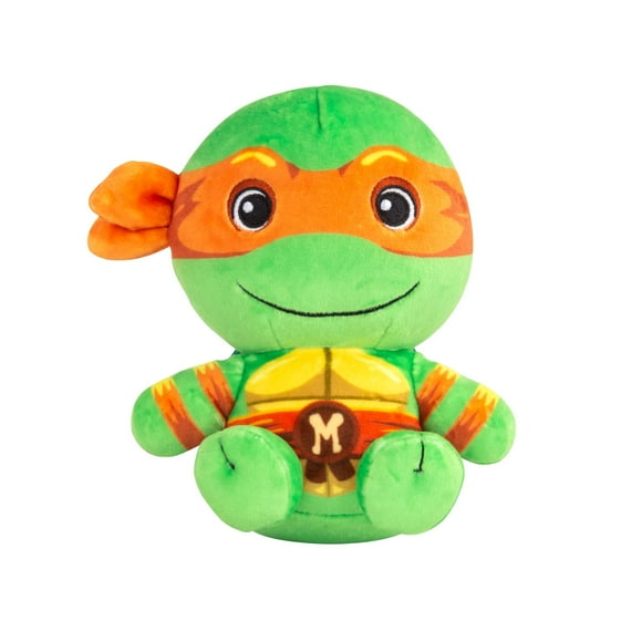 Club Mocchi-Mocchi- Teenage Mutant Ninja Turtles Peluche - TMNT Michelangelo Peluche - Tortue Ninja Jouets en Peluche et Décoration de Chambre - Figurines TMNT de Collection en Peluche - 6 Pouces