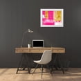 thumbnail image 3 of Lewis, Sheldon 32x25 White Modern Wood Framed Museum Art Print Titled - Mesmerizing Pink And Gold, 3 of 4