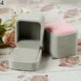 thumbnail image 5 of Visland 4 Pack Ring Boxes, Square Velvet Ring Earrings Gift Display Boxes 8 Colors, 5 of 8