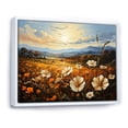 thumbnail image 2 of Designart "Fields Adorned In Golden Blooms IV" Flower Floater Framed Wall Art Prints, 2 of 5