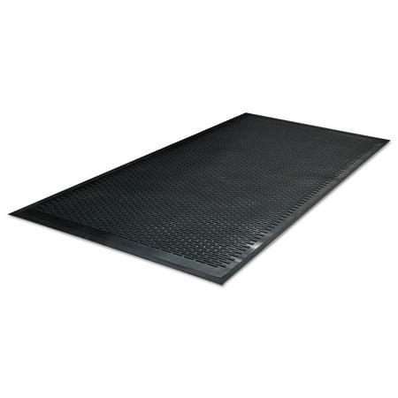 Guardian 14030500 Clean Step 36 in. x 60 in. Outdoor Rubber Polypropylene Scraper Mat - Black