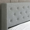 thumbnail image 6 of Sha Cerlin Full Size Lift up Hydraulic Large Storage Platform Bed Frame with Fabric Upholstered Button Tufted Wingback Headboard, Light Gray, 6 of 14