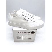 Superga Unisez 2630 COTU A3C Sneaker - White/ Gold, EUR 41 / Men 8 / WMN 9.5